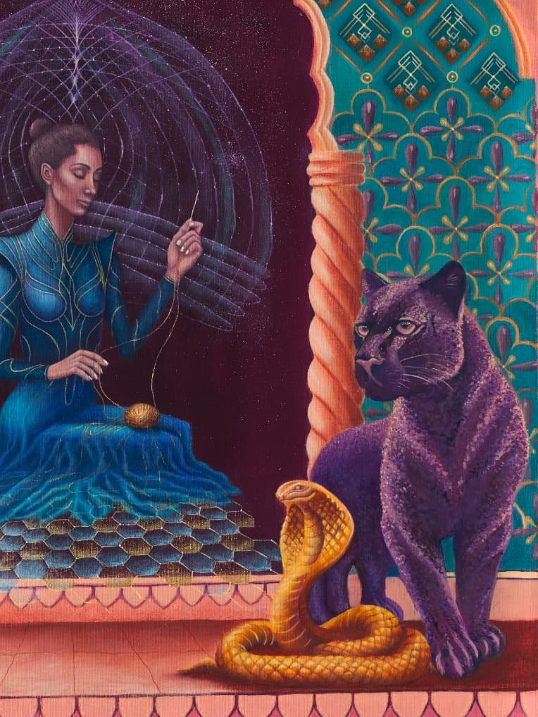 Gate of Duat — panther and cobra detail