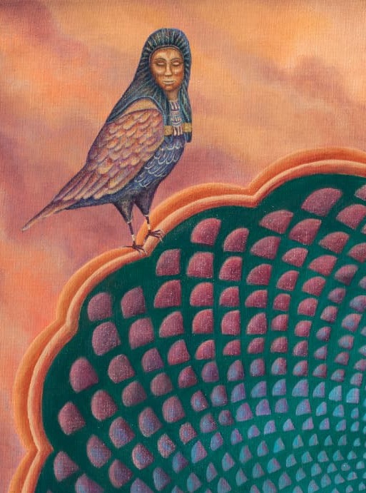 Gate of Duat — bird sentinel detail
