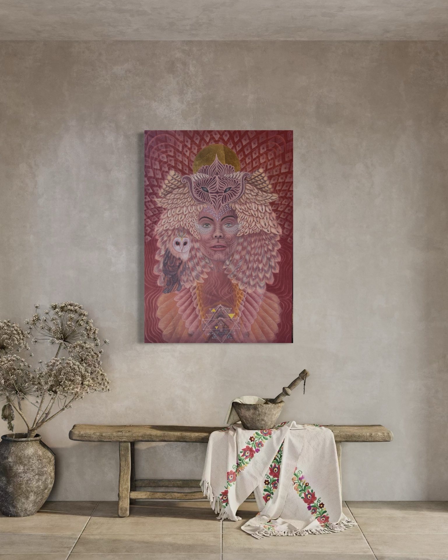 Sabia — in situ, plaster wall