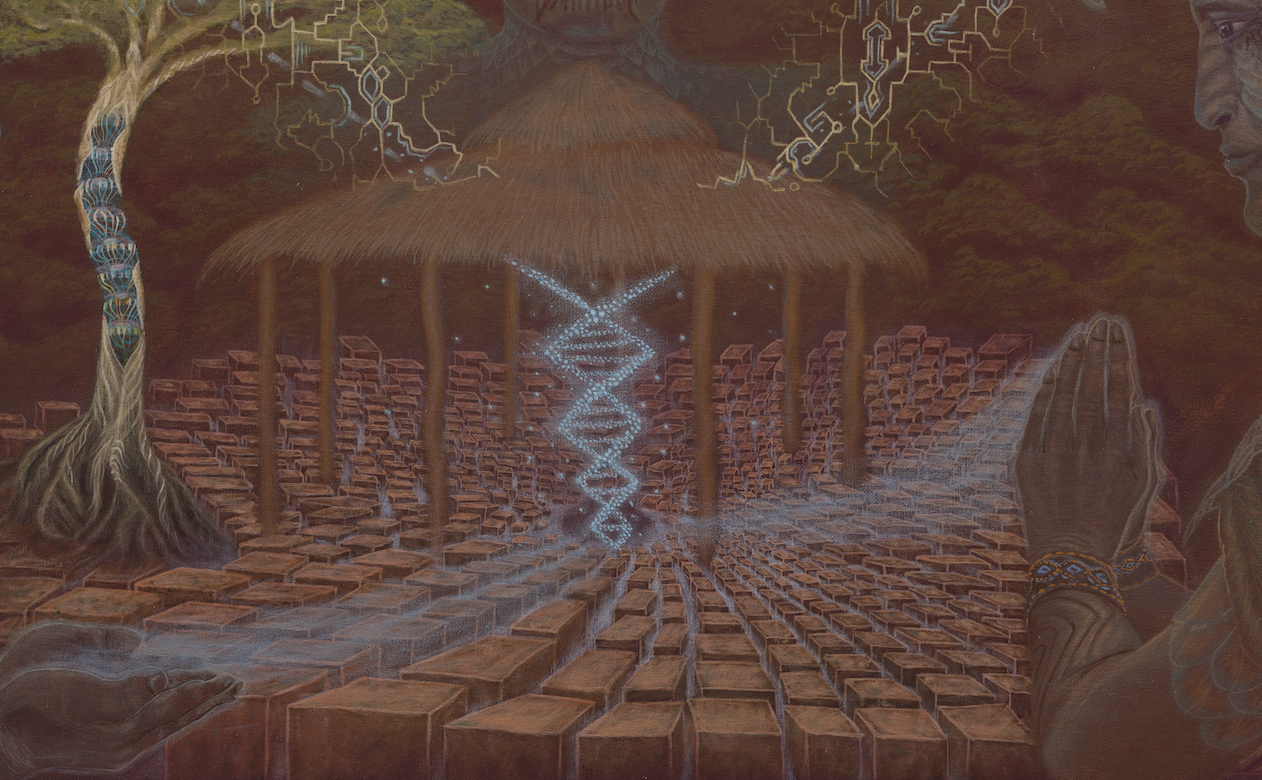 El Rezo de Pagé — ceremonial house and energy stream