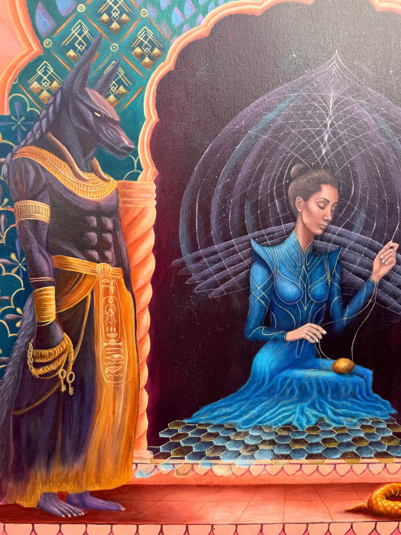 Gate of Duat — Anubis guardian detail